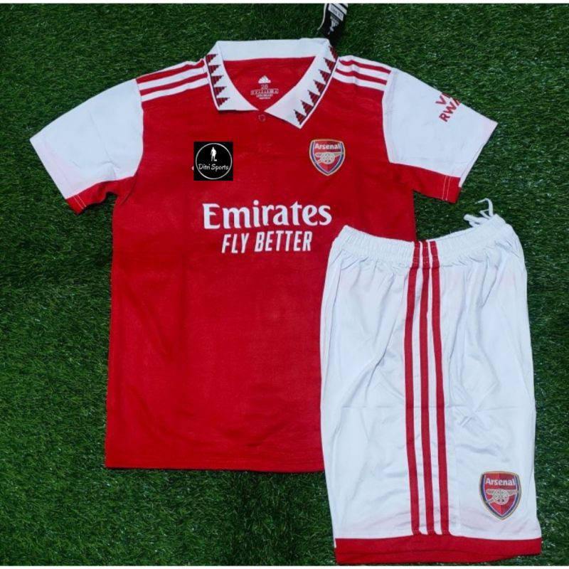 Setelan Jersey Kids Arsenall Home 2022 2023 Grade Ori Import Setelan Baju Sepak Bola Anak Fullset Sa