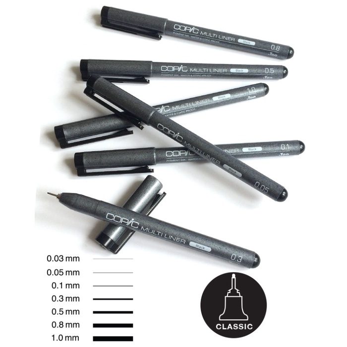 

Copic Multiliner Black 003 - 08 - 0.03
