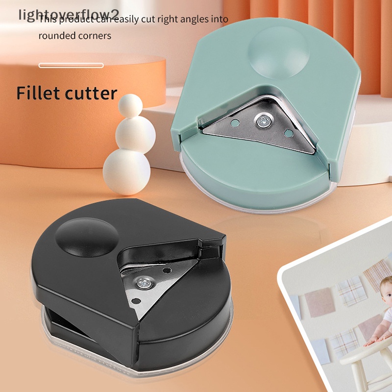 [lightoverflow2] Mini Portable Corner Rounder Kertas Trimmer Punch DIY Kertas Kartu Foto Cutg Perlengkapan Kantor Cutg Corner Photo Card Trimmer [ID]