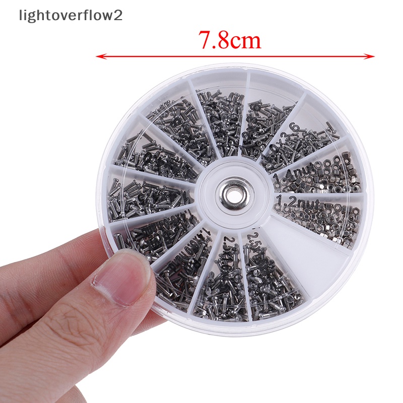 [lightoverflow2] 600pcs Mur Sekrup Kecil+Obeng Jam Tangan Kacamata Set Alat Perbaikan Baru  [ID] Baju Kaos Distro Pria Wanita Lengan Panjang [ID]