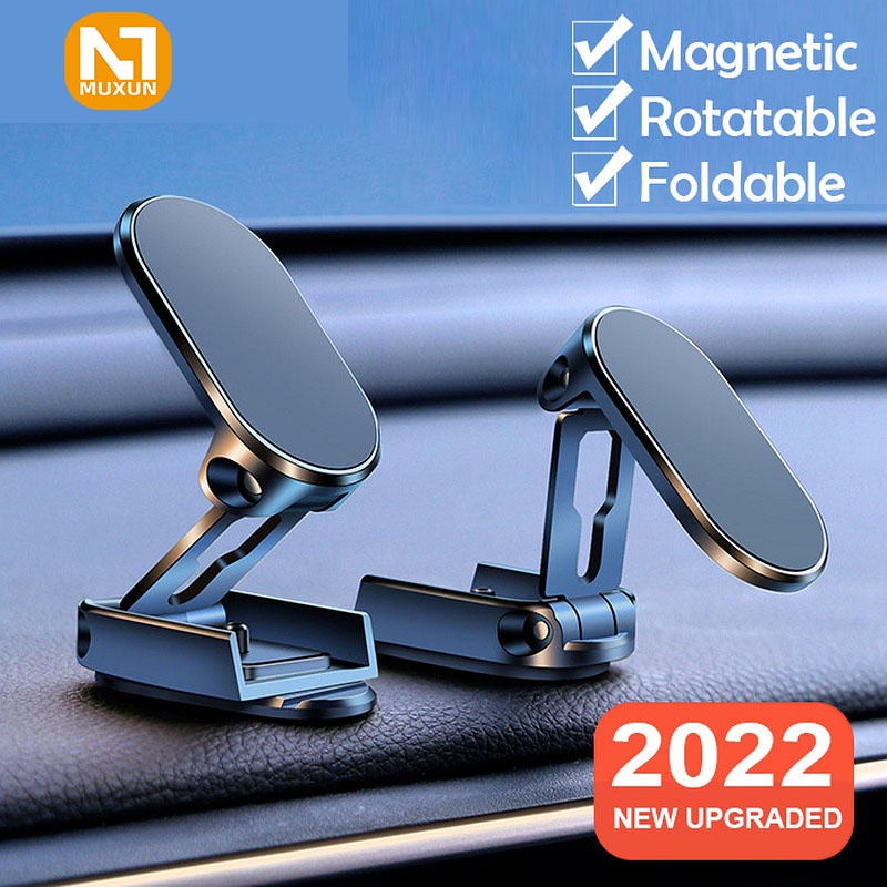 Car Phone Holder 360 Rotatable Magnetic Magnet Smartphone Dudukan Telepon Magnetik Dudukan Telepon Mobil Mount 360 ° Rotasi Bingkai Navigasi Disesuaikan Dukungan Ponsel