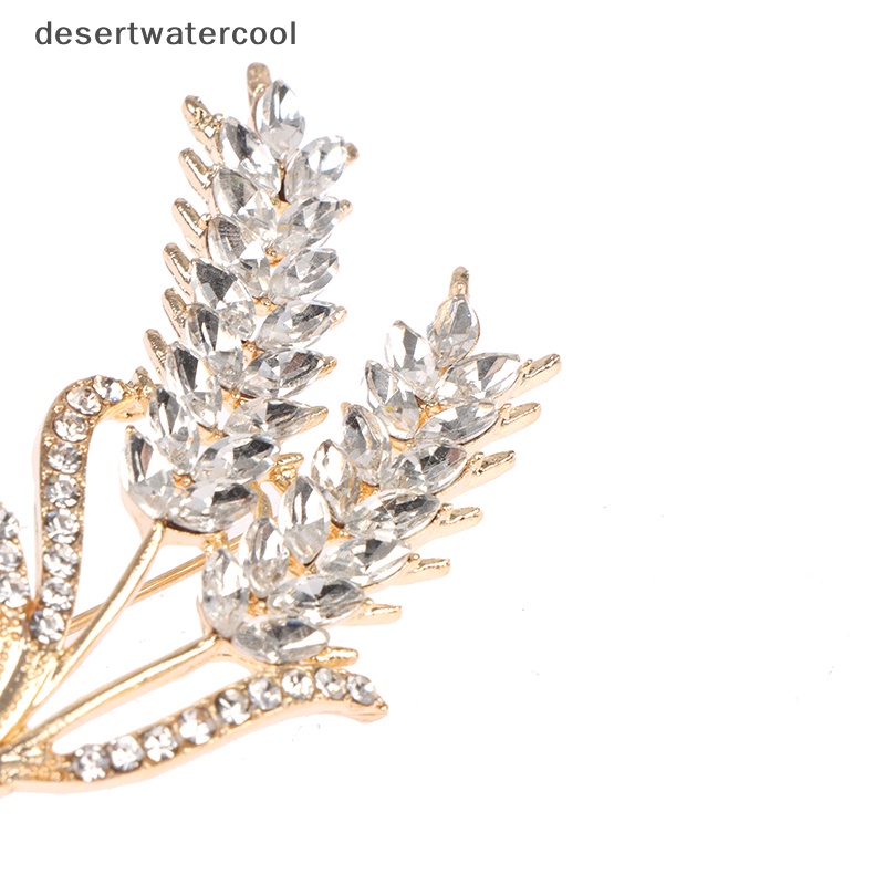 Deid Bros Mutiara Berlian Imitasi Telinga Gandum Untuk Wanita Baroque Trendy Elegan Brooch Pin Martijn