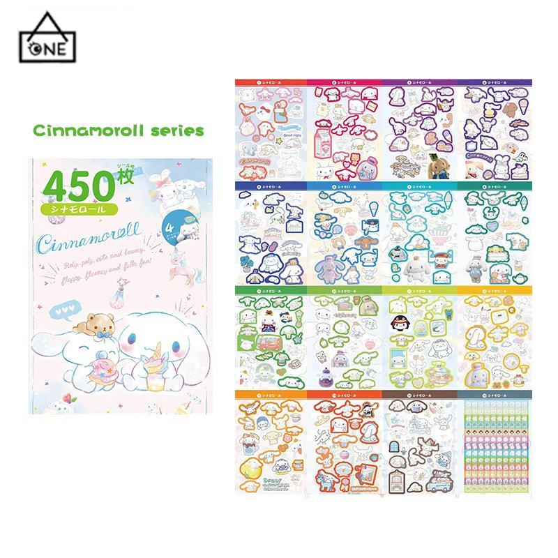 COD❤️450pcs Stiker Kuromi Waterproof Kartun ekorasi DIY Sanrio MELODY CINNAMOROLL Purin-A.one