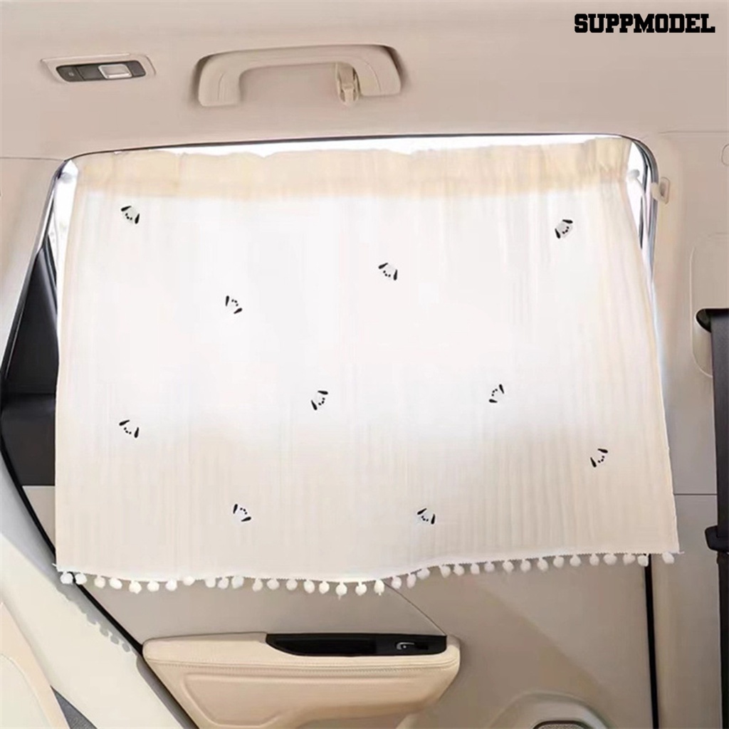 [SM Otomatis] Kap Jendela Mobil Bisa Dicuci Kain Lembut Tirai Motif Tahan Cahaya Insulasi Panas Perlindungan Matahari Universal Interior Otomatis Sun Shade Window Curtain Aksesoris Mobil