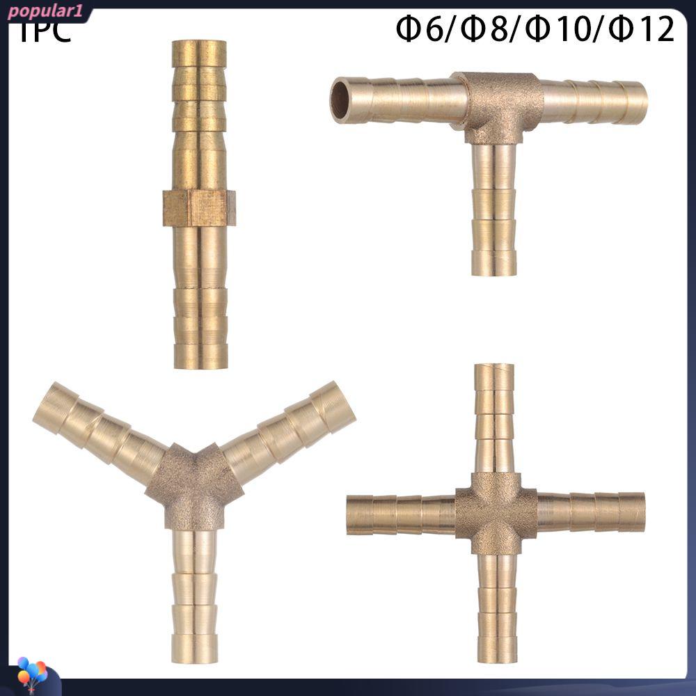 Populer 1pc Selang Tail Barb Fitting Union Baru 6/8/10/12MM 6jenis Konektor Pipa Tabung