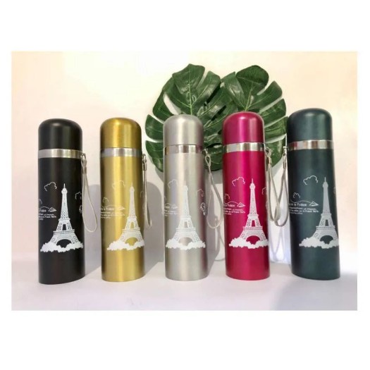 BOTOL THERMOS PARIS EIFFEL STAINLESS STEEL 500 ML / THERMOS PARIS 500 ML