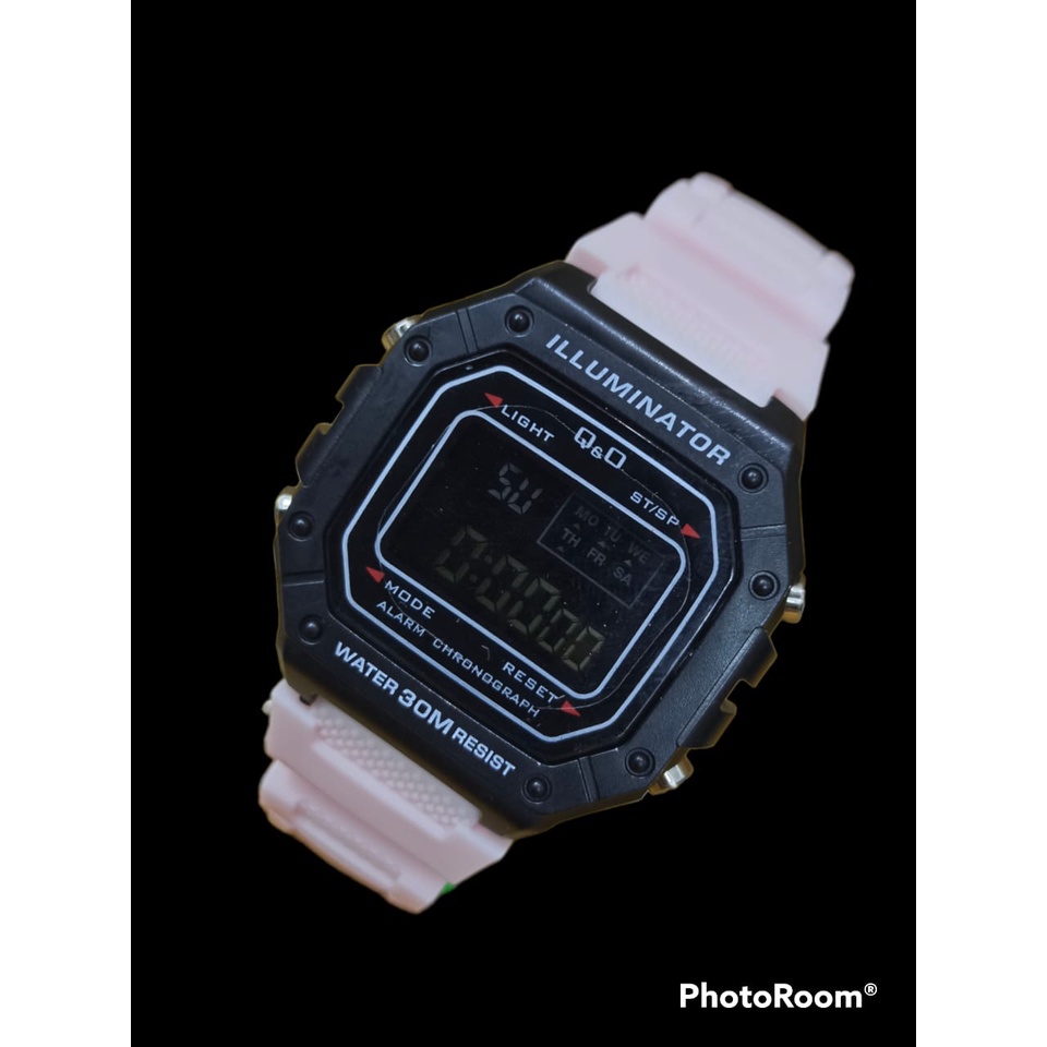 BSHOP-JAM TANGAN DIGITAL ORIGINAL PRIA WANITA Q&amp;O QQ QNO QNQ WATER RESISTANT