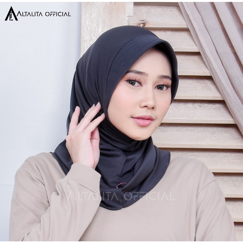 Altalita - Kerudung Sporty Nadira Hijab Sport Instan Jersey Spandek Premium pet Antem Olahraga Volly Senam High Quality