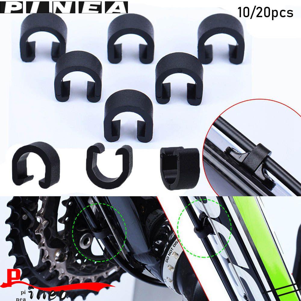 Nanas 10/20pcs C-buckle MTB Sepeda Jalan Rem Kabel Set Plastik Pipa Jalur Deduksi