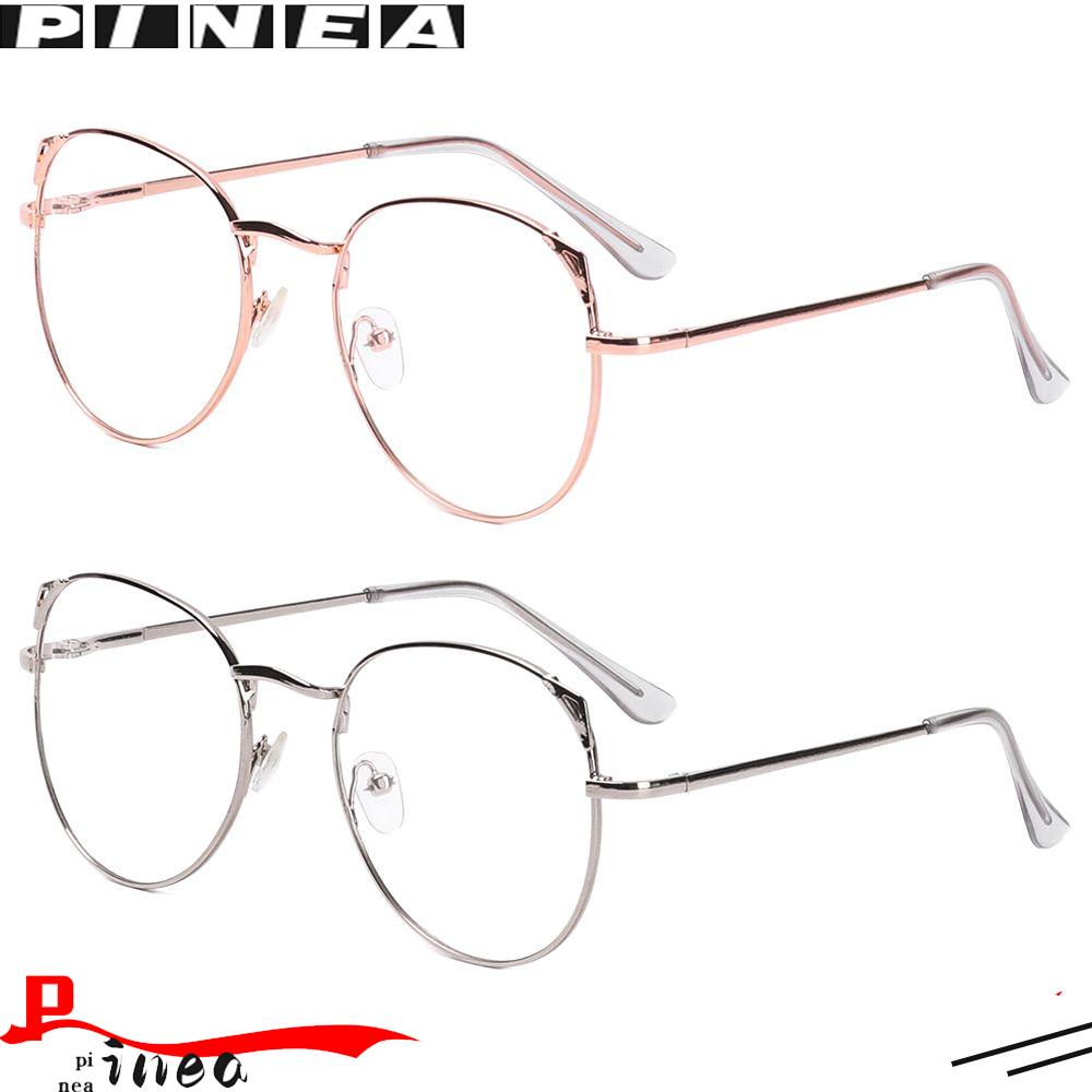 Nanas Kacamata Logam Wanita Pria Vision Care Oversized Spectacles Optical Glasses