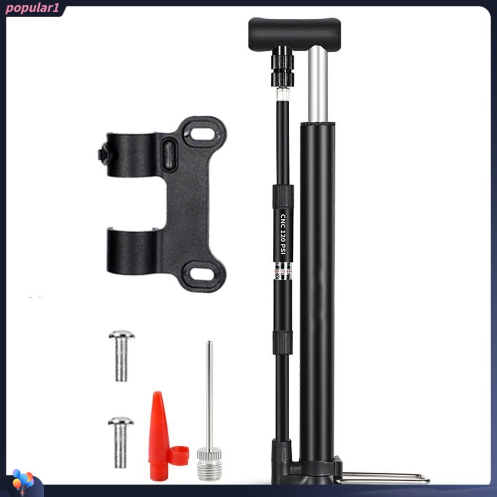 Populer 120PSI Sepeda Bola Pompa Sepeda Gunung Sepeda Pompa Jalan Amerika Perancis Katup Sepeda Lantai Pompa