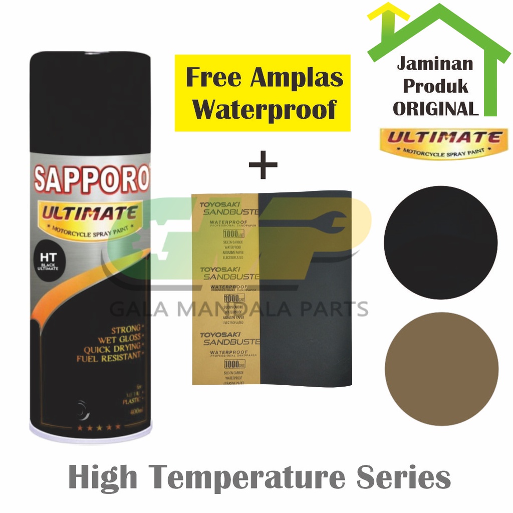 

SAPPORO Ultimate High Temperature Series Cat Semprot Pilox Black Brown HT