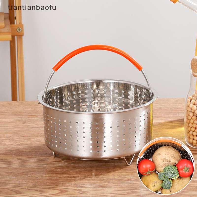 [tiantianbaofu] Keranjang Steamer Stainless Aksesoris Panci Instan Untuk 3per6 /8 Qt Butik Panci Instan