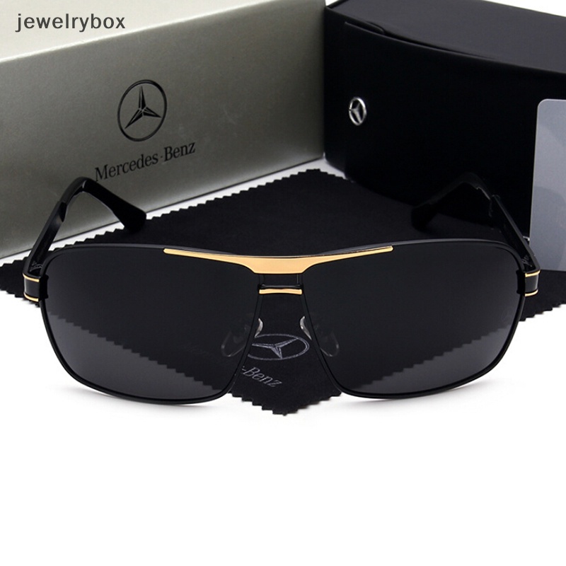 [jewelrybox] Mercedes Benz Kacamata Hitam Fashion Pria Polarized Mirror Classic Metal Eyeglasses Boutique