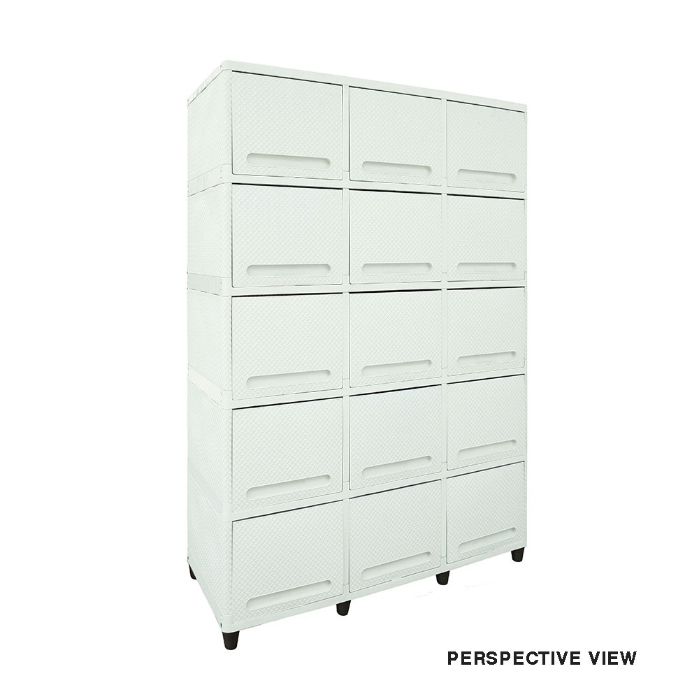 LEMARI PAKAIAN PLASTIK CLUB FLIP TRIPLE 5 SUSUN LEMARI PLASTIK SERBAGUNA CABINET LACI MINIMALIS