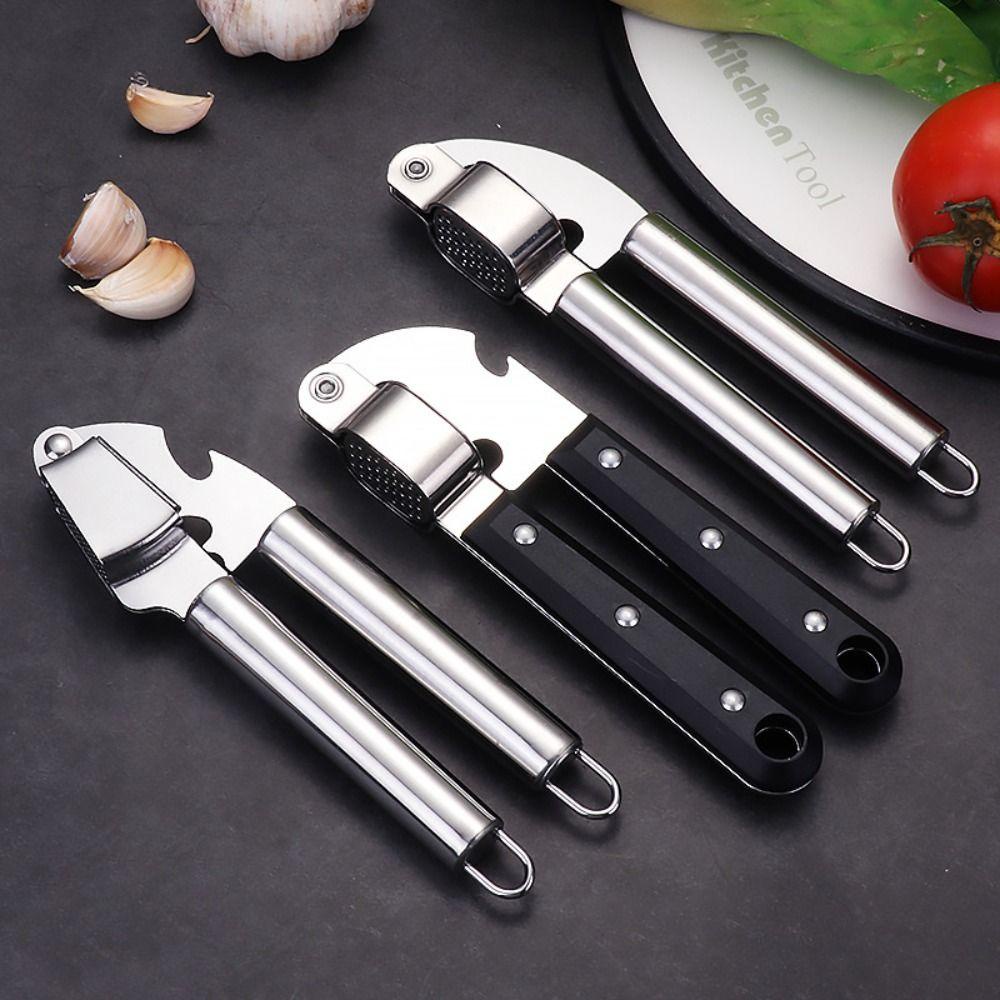 [Elegan] Garlic Press Rocker Kreatif Dapur Stainless Steel Manual Chopper Mincer