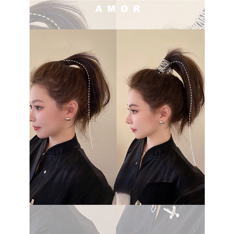 Cool Girl~Simplicity Hairclip Ekor Kuda Tinggi2023New Style