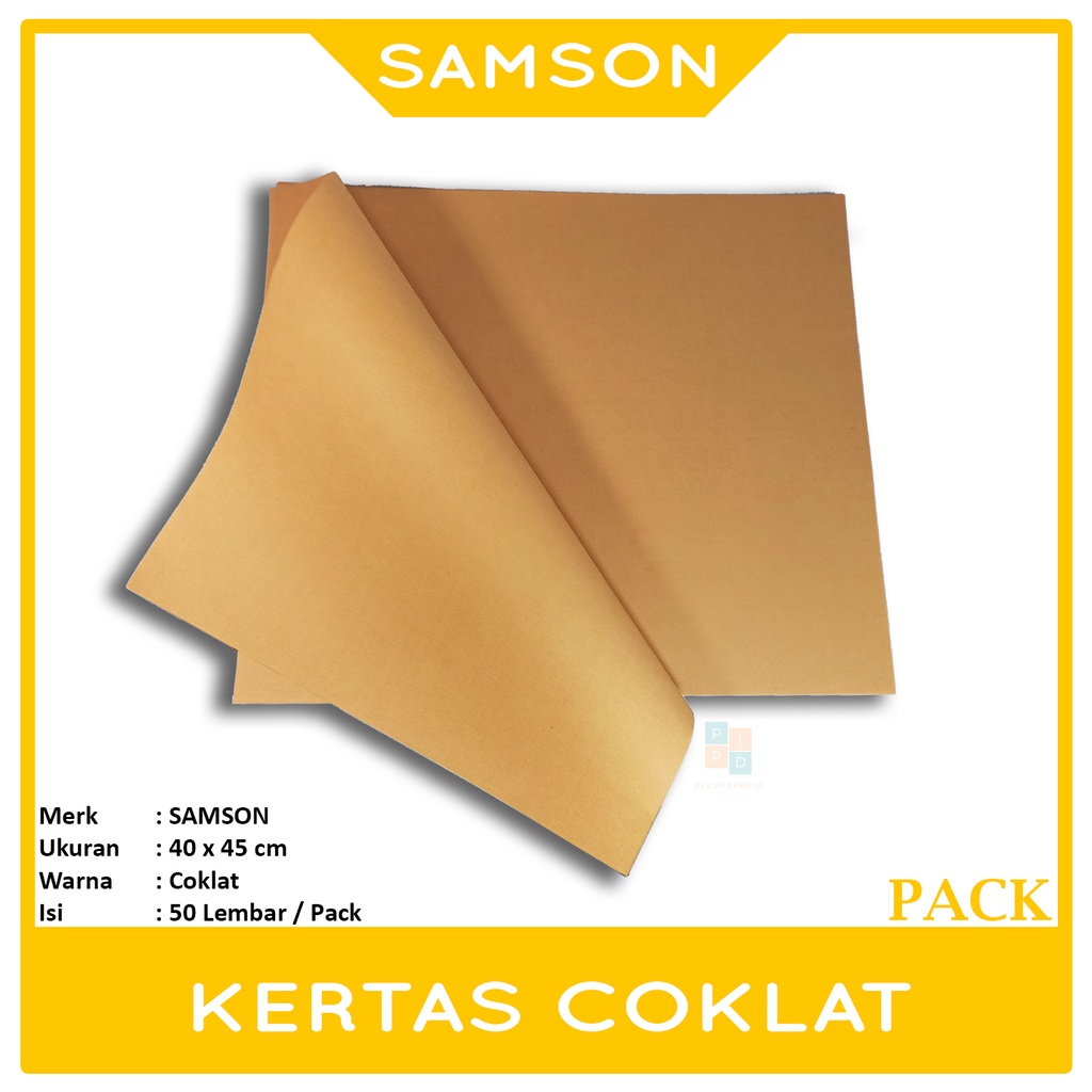 

SAMSON - Kertas Samson Coklat Ukuran 40 x 45cm - Pack