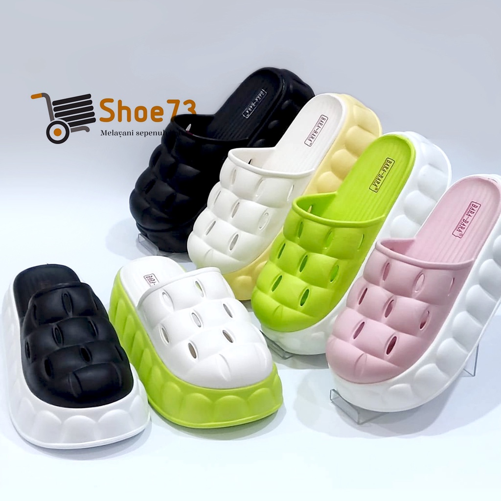 BARA-BARA 8098 - 1ZHBPS SIZE 36-41 ORIGINAL | Sandal Bakpau Jelly Wanita | Sendal Clog Cewek Impor