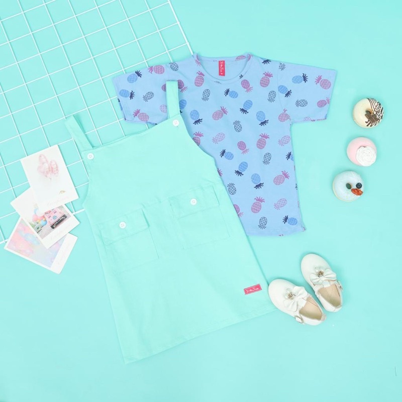 Setelan anak Overall Dress Flowkids Daily