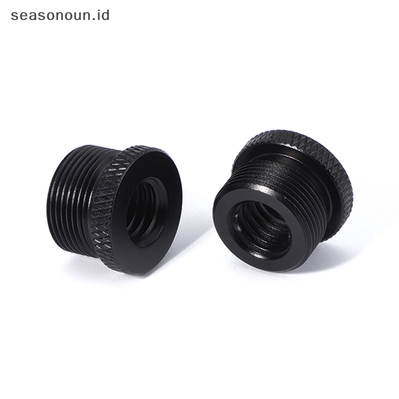 Seasonoun Microphone Stand Konversi Sekrup 3per8 Female to 5per8 Male Screw Thread Adapter.