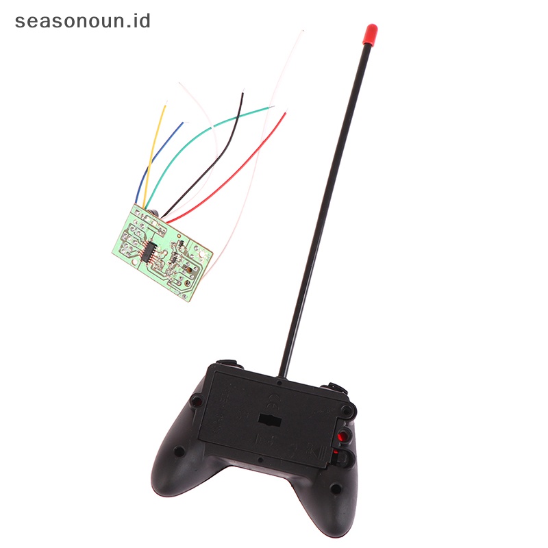 Seasonoun RC Remote Control 40MHz Sirkuit PCB Papan Pemancar Dan Receiver Sistem Radio Dengan Antena Set Untuk Mobil Truk Mainan.