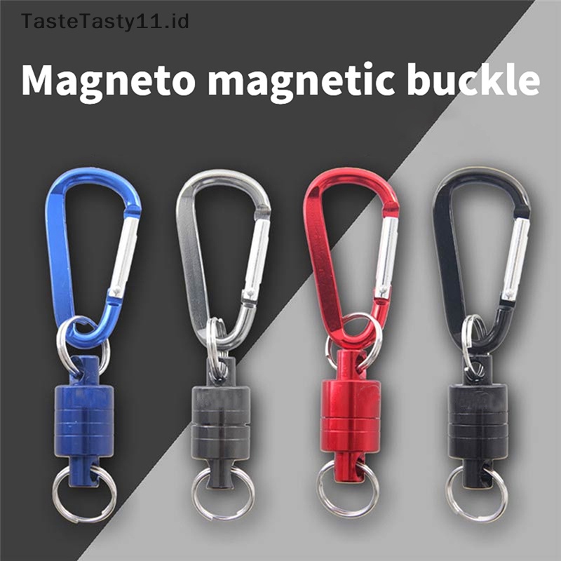 Tastetasty Magnetic Net Release Aluminium Shell Untuk Fly Fishing Tools Fishing Holder Strong Magnet max 7.7lb/3.5kg Aksesoris.