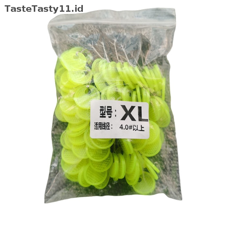 Tastetasty 120biji 20pak Space Bean Rubber Sea Carp Fishing Karet Hitam Oval.