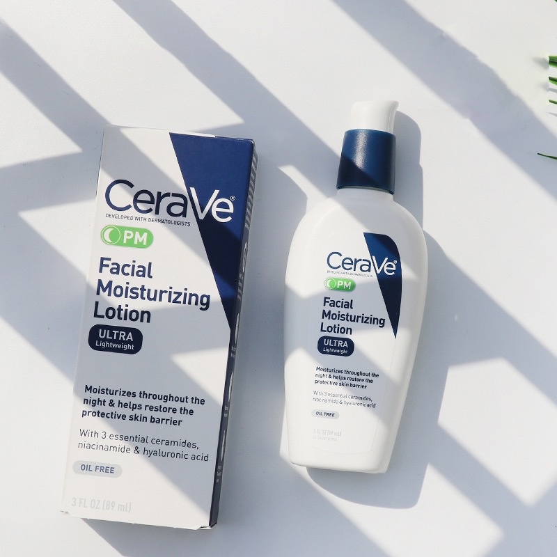 Cerave PM/ AM Facial Moisturizing Lotion Krim Wajah Pagi Malam 89ml