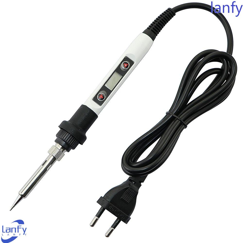 Lanfy Solder Iron Adjustable Temperature 80W Mini Rework Station Soldering Pen Pensil Panas Las Listrik