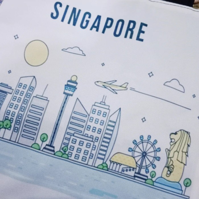 tas souvenir singapura - tas oleh oleh singapura