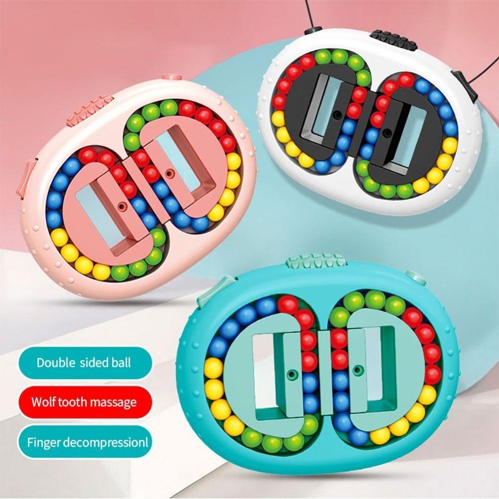 Lanfy Rotating Magic Bean Bead Puzzle Anak Rotating Disk Intelligence Game Puzzle Game Mainan Ujung Jari