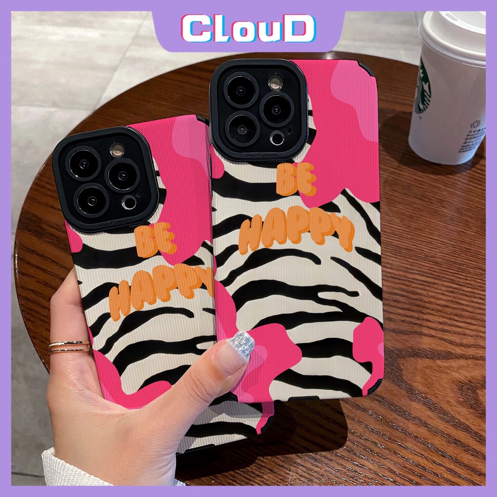 IPHONE Casing Tekstur Kulit Mewah Kompatibel Untuk Iphone11 13 12 14 Pro Max XR X7 8 Plus XS Max 7Plus Fashion Leopard Zebar Pola Silikon Lembut Shockproof Phone Cover