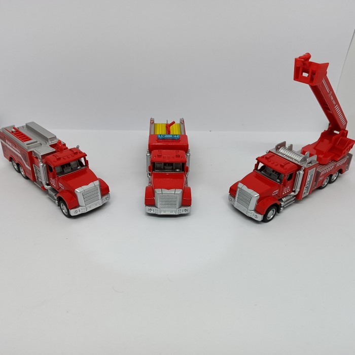 Diecast Truk Pemadam Series Mainan Anak Miniatur Mesin Friction