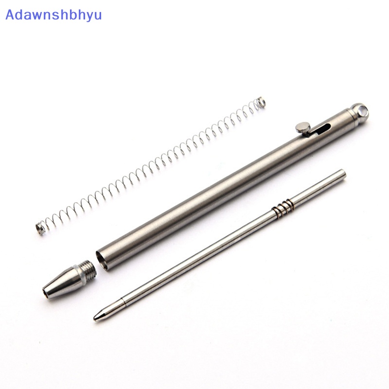 Adhyu Gantungan Kunci Gadget Pulpen Titanium Mini Portabel Outdoor Praktis Pen ID