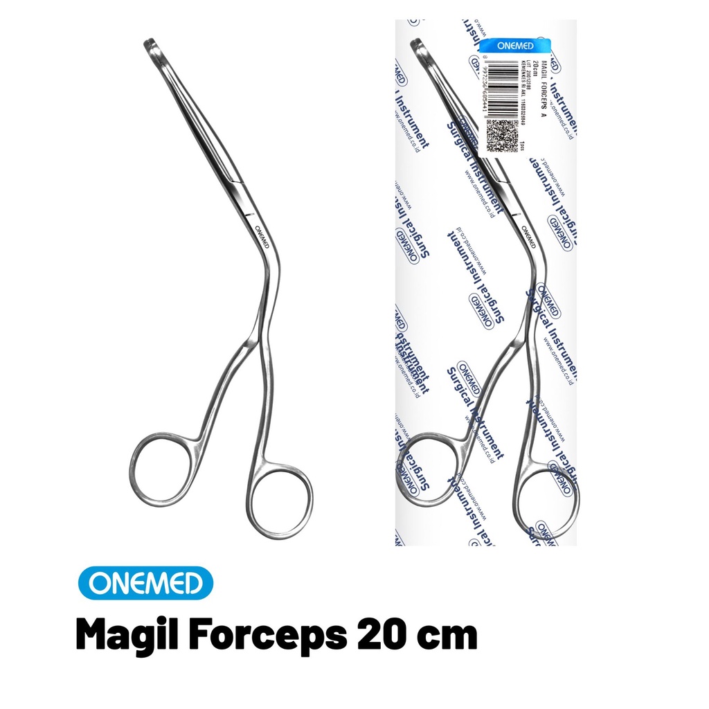 Magill Forceps 20cm Stainless Steel Onemed Intubasi Anak