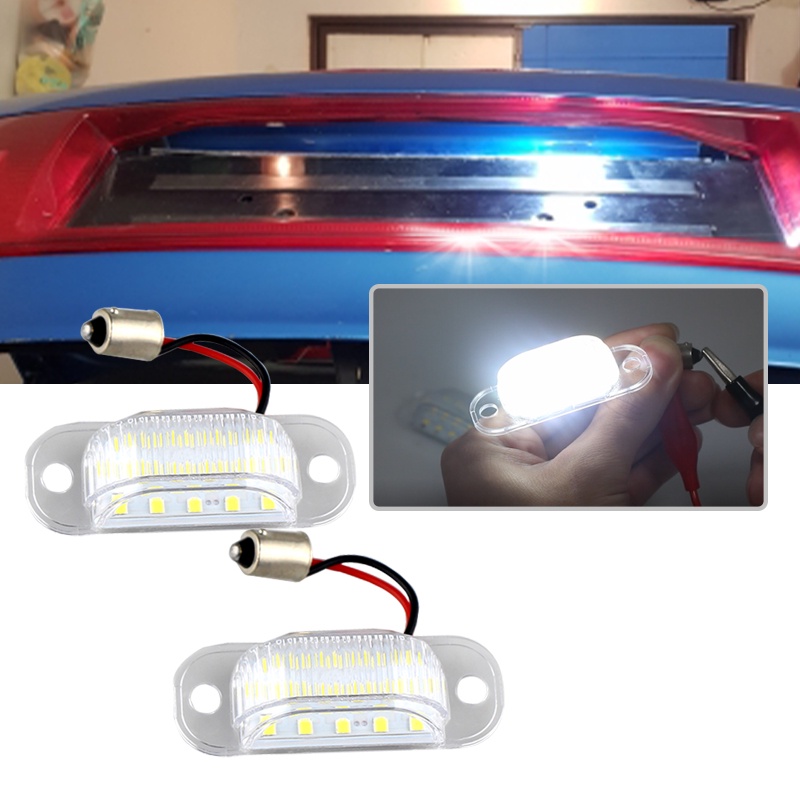 2pcs Lampu Plat Nomor LED Untuk Audi 80b4 1991-1995 Cabridet (type 8g) 100 C4 1990-1994 A6 C4 1994-1997 Number Light Lamp