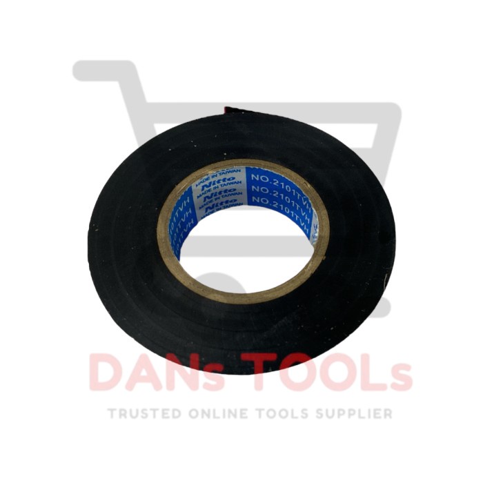 Isolasi Listrik NITTO Hitam 3/4inx25M - Isolasi Kabel Insulation Tape