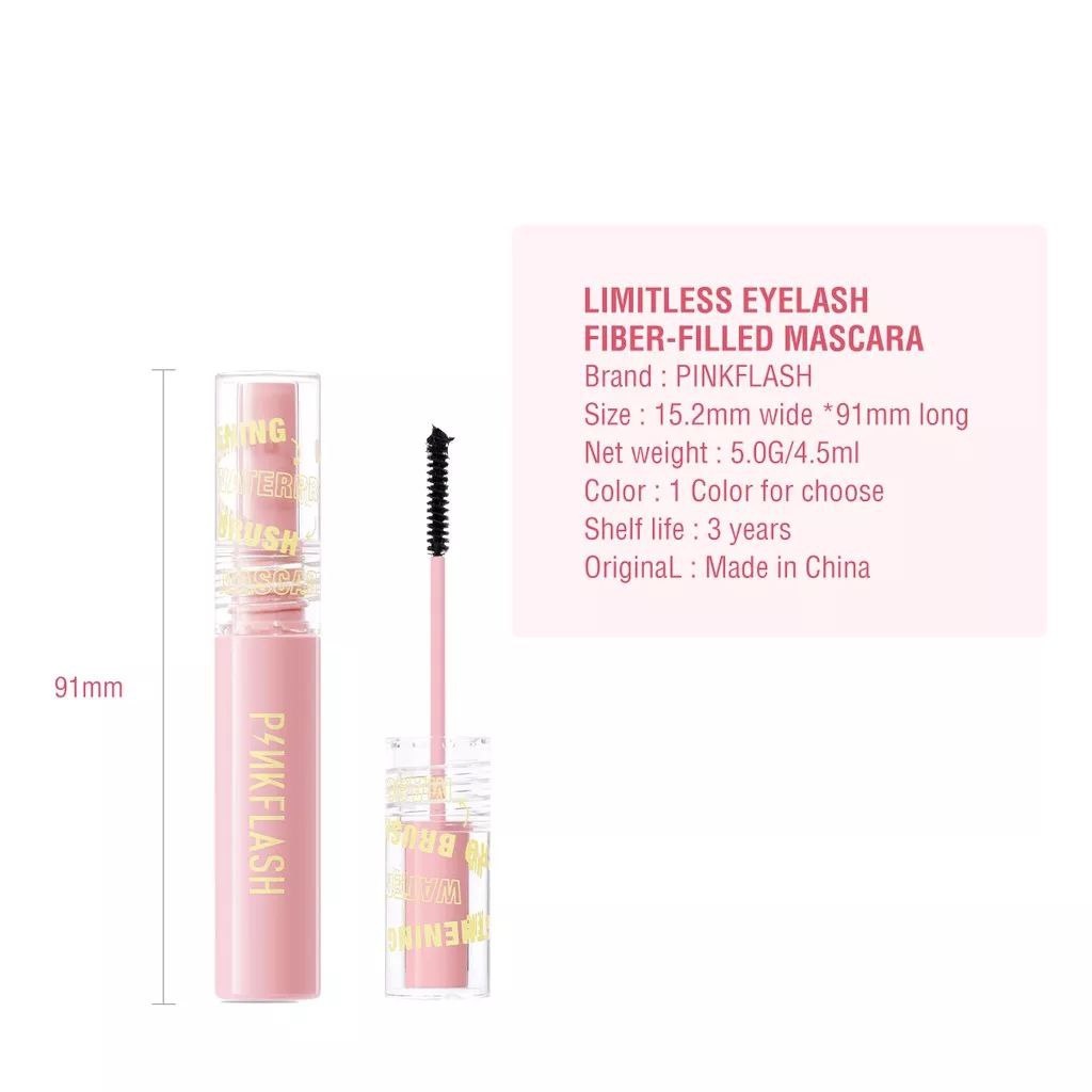 ASK - PINKFLASH OhMyWink Length Curled Maskara Ultrathin Fibre Waterproof Limitless Eyelash Skinny Mascara