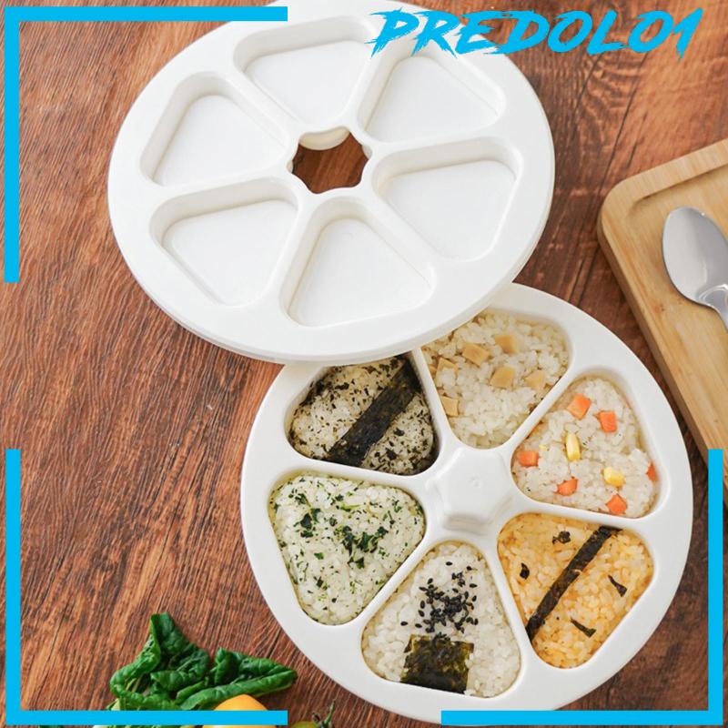 [Predolo1] Alat Pembuat Sushi Jepang Food Decor Mudah Digunakan Triangle Rice Ball Maker