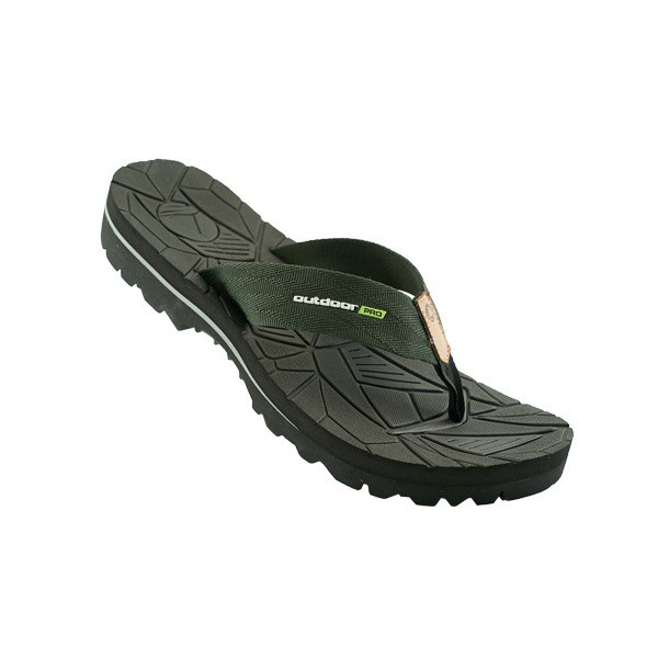 Outdoor Pro Foja Black Sandal Jepit Pria BLACK