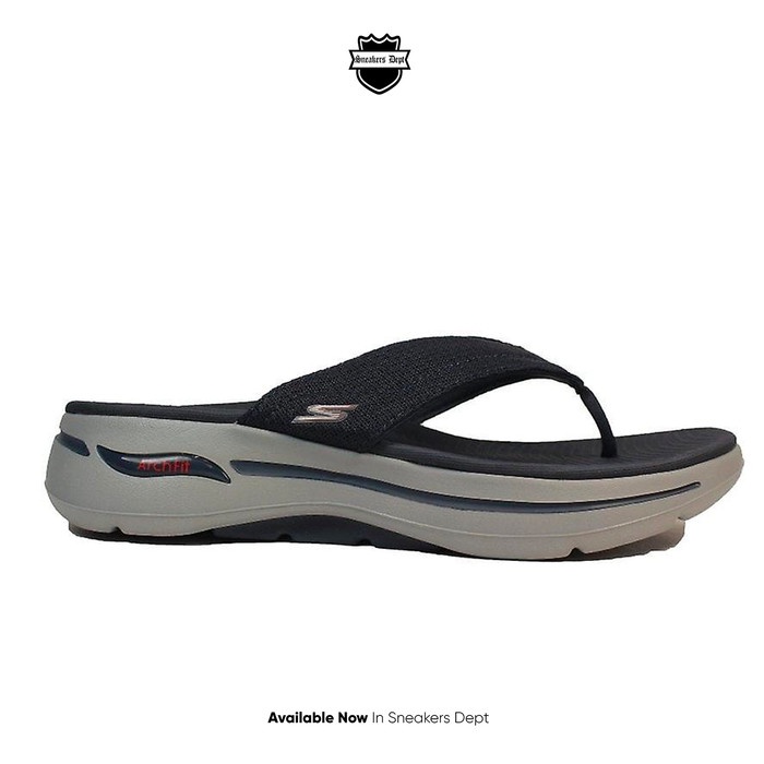 SKECHERS Sandal Pria GO WALK ARCH FIT SANDAL OFFSHORE 229057NVRD ORI