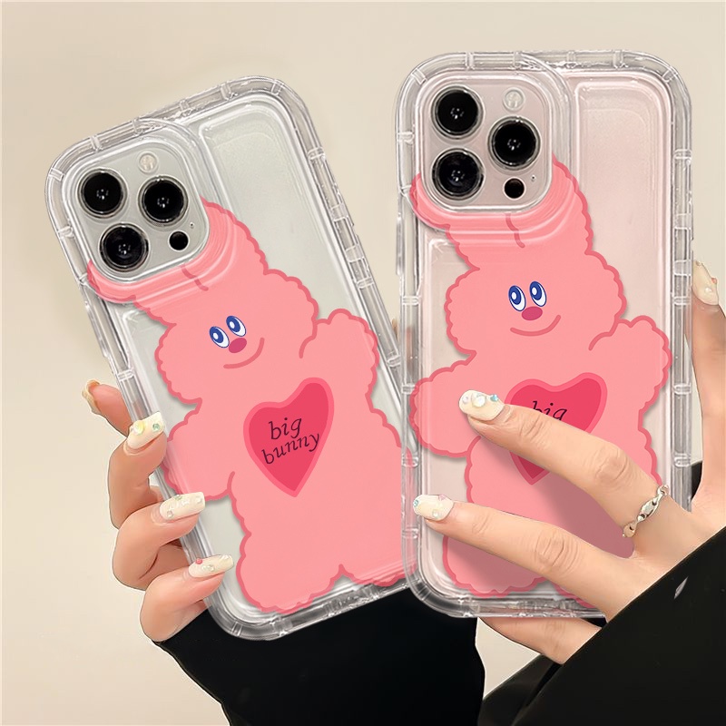 IPHONE Soft Phone Case Kompatibel Untuk Iphone14 13 11 12 Pro XS Max X Xr7 +8 Plus Casing Lucu Transparan TPU Silikon Shockproof Cover