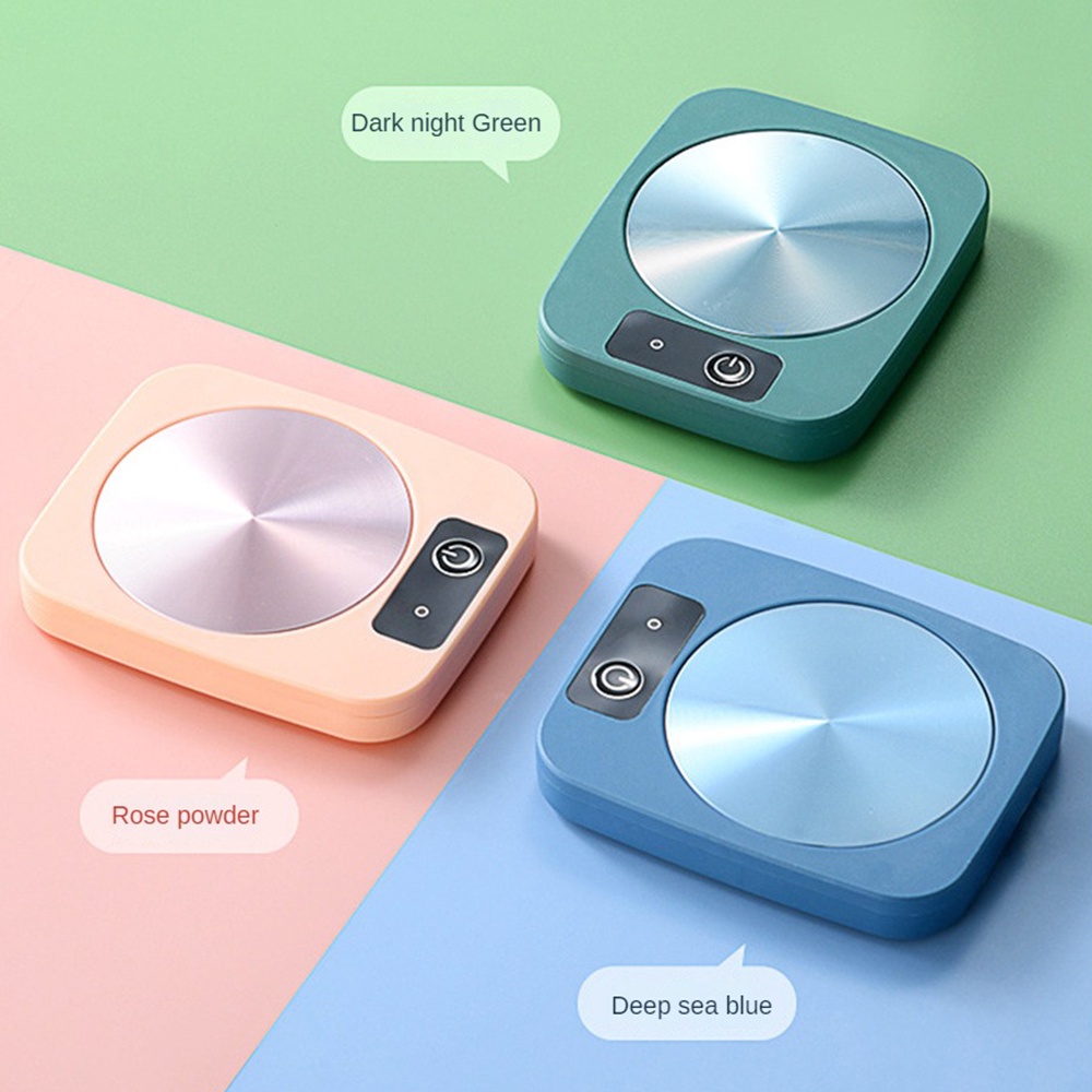 Coaster Coaster Pemanas Cerdas Suhu Konstan Coaster Hangat Portabel Alas Cangkir Pemanas Daftar Rumah Umum Tahan Lama 55 Derajat Hadiah Coaster Hangat