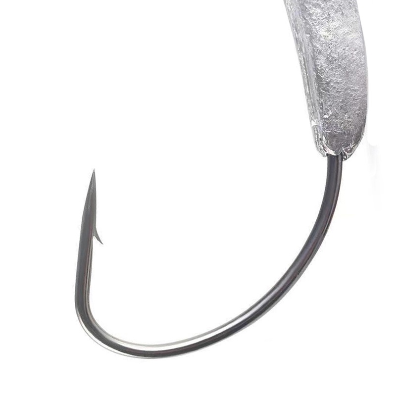 Swimbait Hooks 1Pcs Fish Hook Gold/Silver Weighted Blade Crank Hooks Dengan Twistlock 3.9g/5.6g/7.8g Kait Bass Kepala Timah Untuk Air Tawar