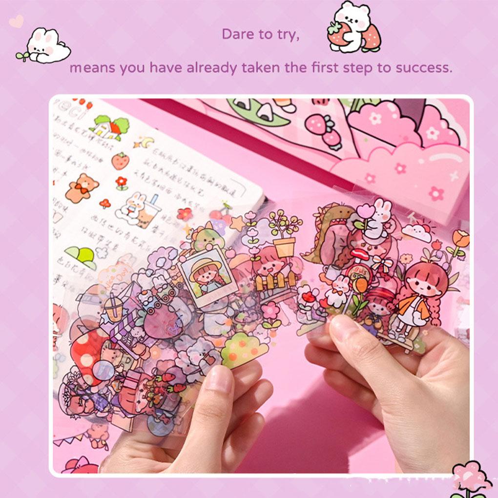 Huit 100X Lucu Stiker Memo Note Stationery Set Perekat Diri Indah Serbaguna Berulang Tempel Dekorasi Stiker