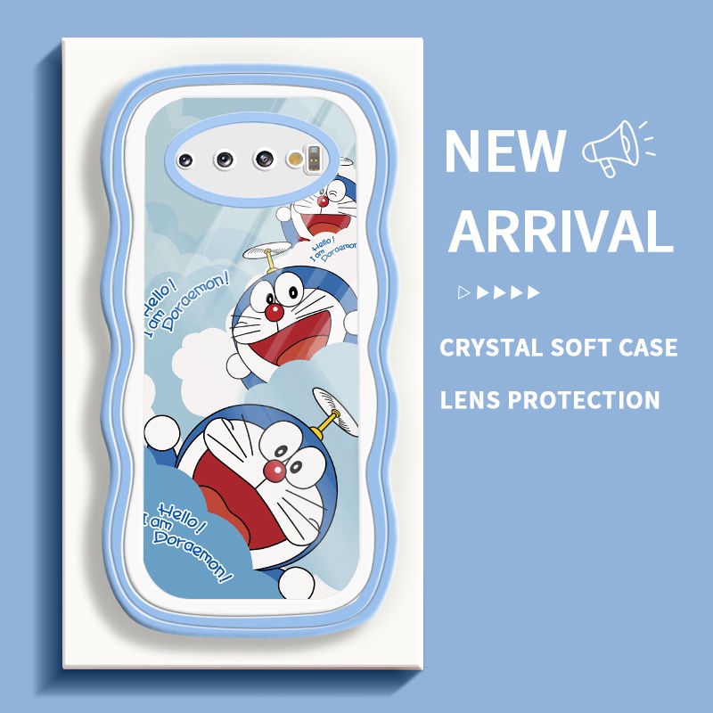 JVIRAG Case For Samsung Galaxy S10 S10 Plus S20 FE S20 Ultra 4G 5G S21 5G Casing DoraemonTransparan 