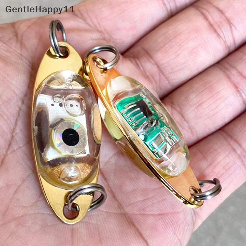 Gentlehappy Deep Sea LED Lure Underwater Fishing Light Squid Strobo Lampu Kedip Umpan Bass id