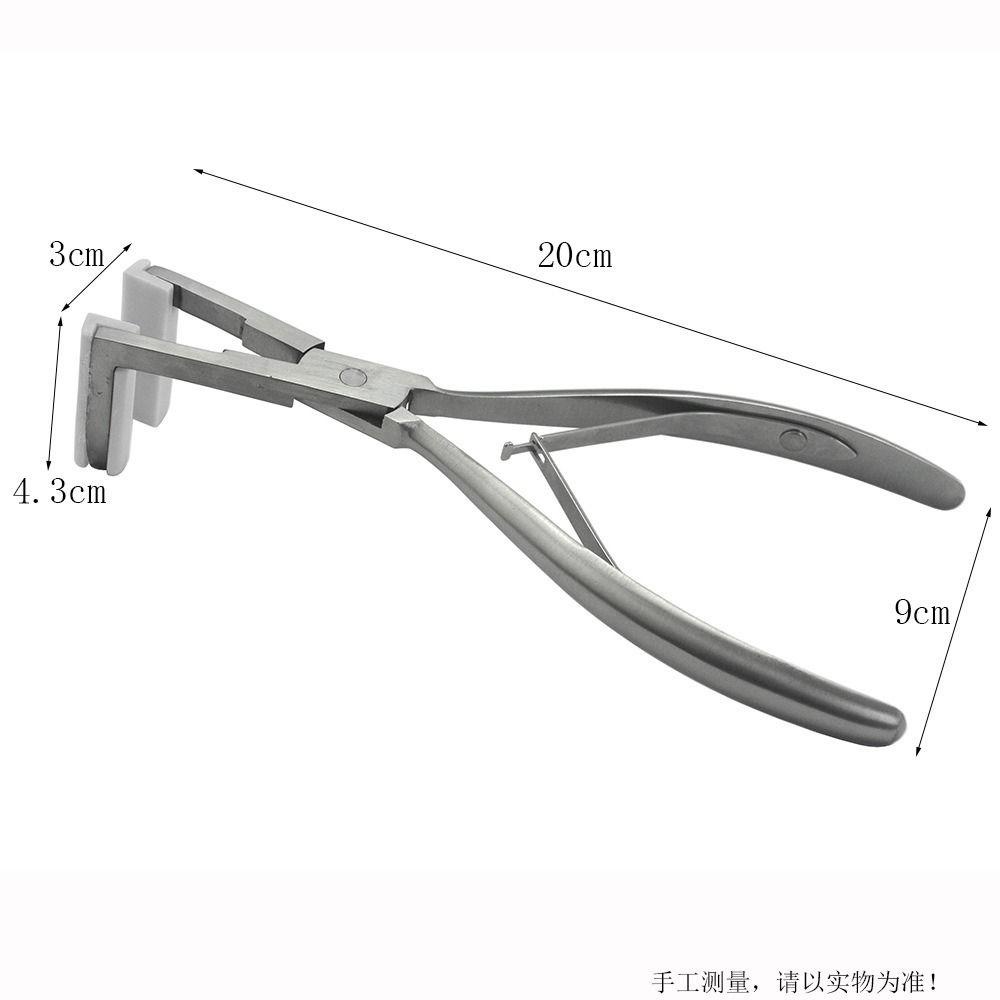 Lily Hair Extensions Plier Stainless Steel Salon Silicone Pad Jaw Rambut Ekstensi Tape