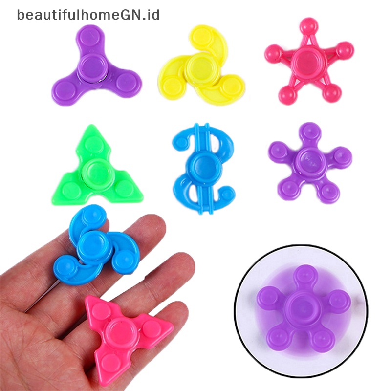 {Cantik} 5 Pcs 4 cm Mini Fidget Spinner Anti Stres Mainan Lucu Jari Gyroscope Mainan Anak Pesta Ulang Tahun Nikmat Hadiah~